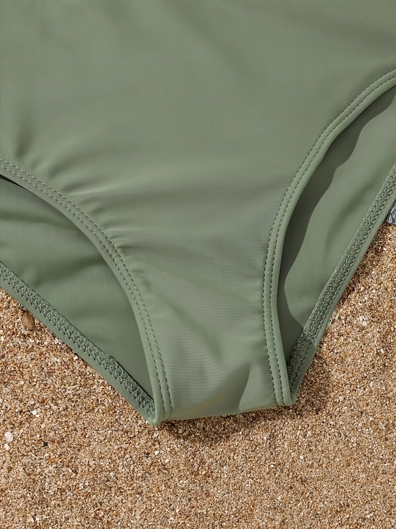 Комплект купальников из 4 предметов с принтом кокосового дерева: многослойный топ, плавки с высоким вырезом, рубашка для пляжа и юбка - Женская купальная одежда и одежда