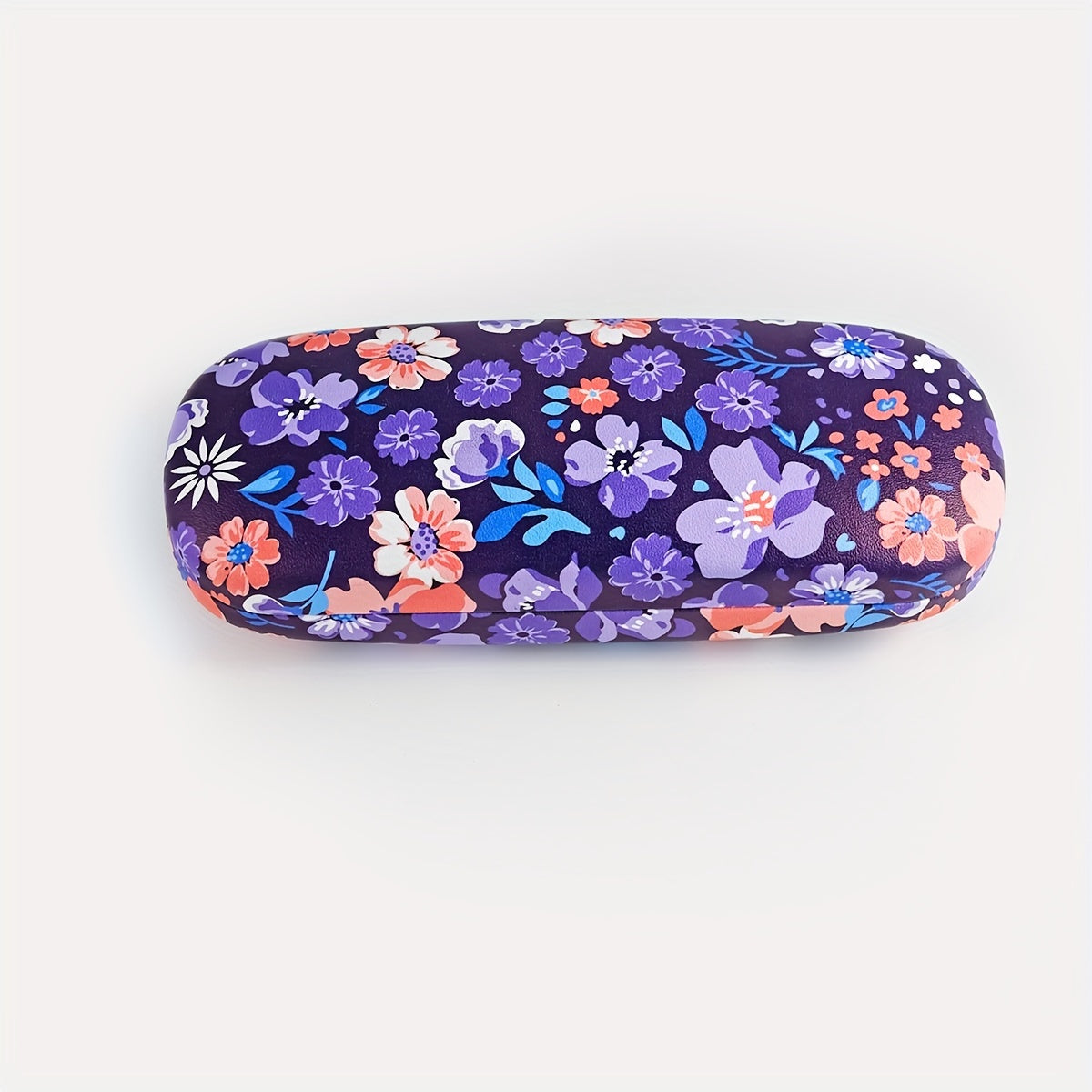 Women's Glasses Case with Flower Print Lightweight Portable Eyewear Storage