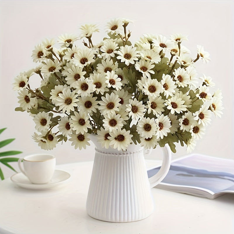 Autumn Daisy Artificial Flower Bouquet for Weddings Home Decor Plastic Arrangement