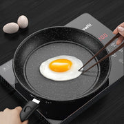 Cast Iron Frying Pans Set with Wooden Spatula for Gas Stoves
