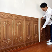 5 Pack 3D Self-Adhesive Waterproof Wallpaper Panels for Living Room Bedroom Hallway 70x90cm