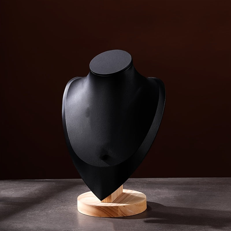 Perchero de joyería de madera en forma de corazón para collares, organizador de exhibición, 1 pieza