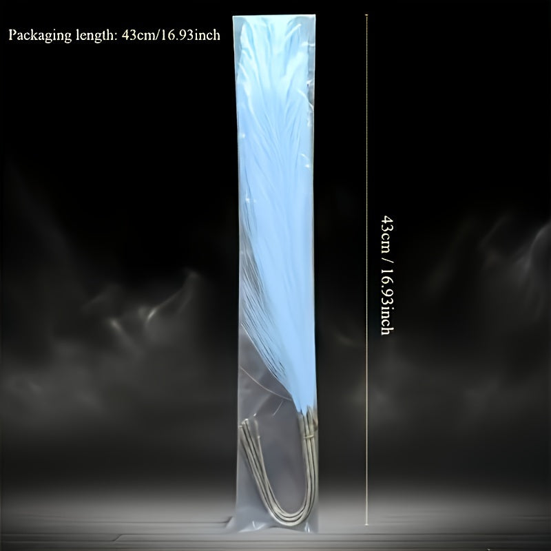 Paquete de 10 pampas artificial blancas para decoración del hogar y relleno de jarrones