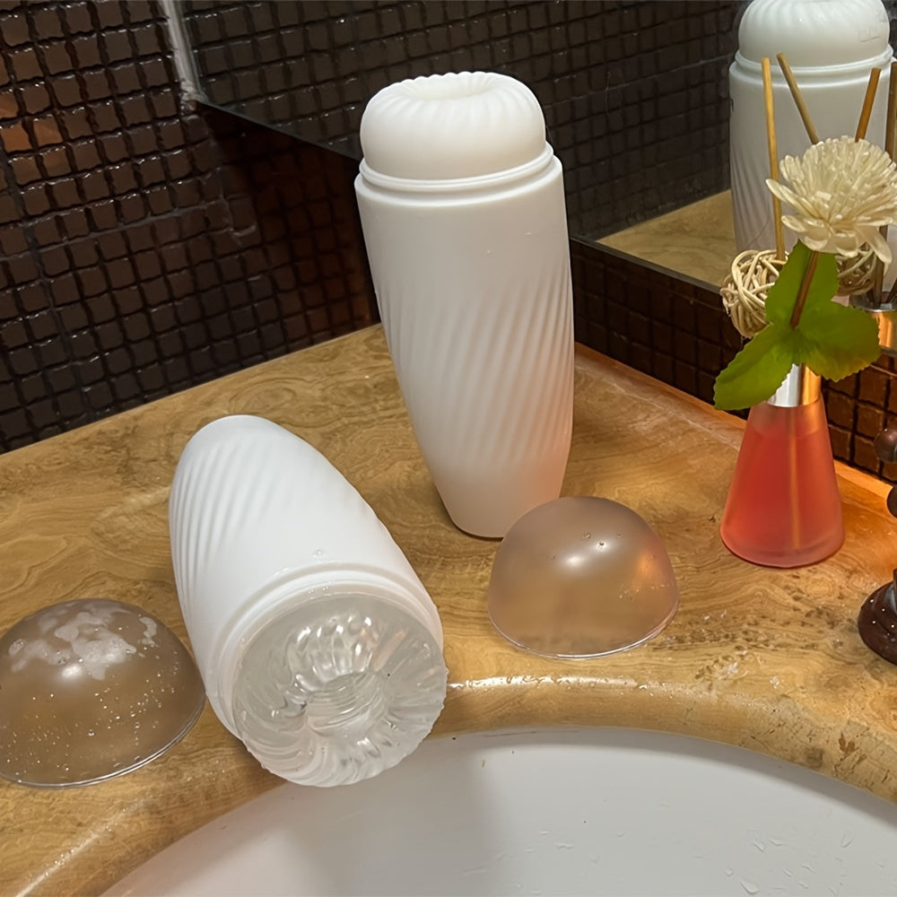 Male Soft Vagina Masturbation Cup Adult Endurance Exercise Transparent Sex Toy