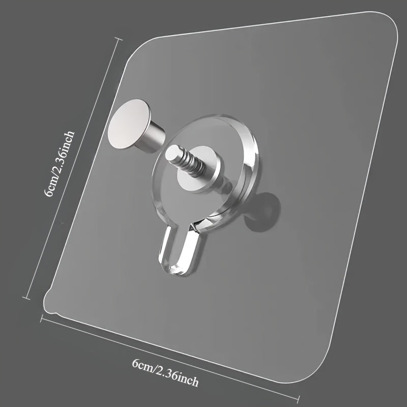 20 Contemporary Wall Mount Hooks with Strong Adhesive for Hanging Pictures and Clocks