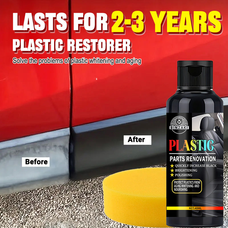 Cera de restauración de piezas plásticas para coches, protección de 2-3 años, aplicación fácil