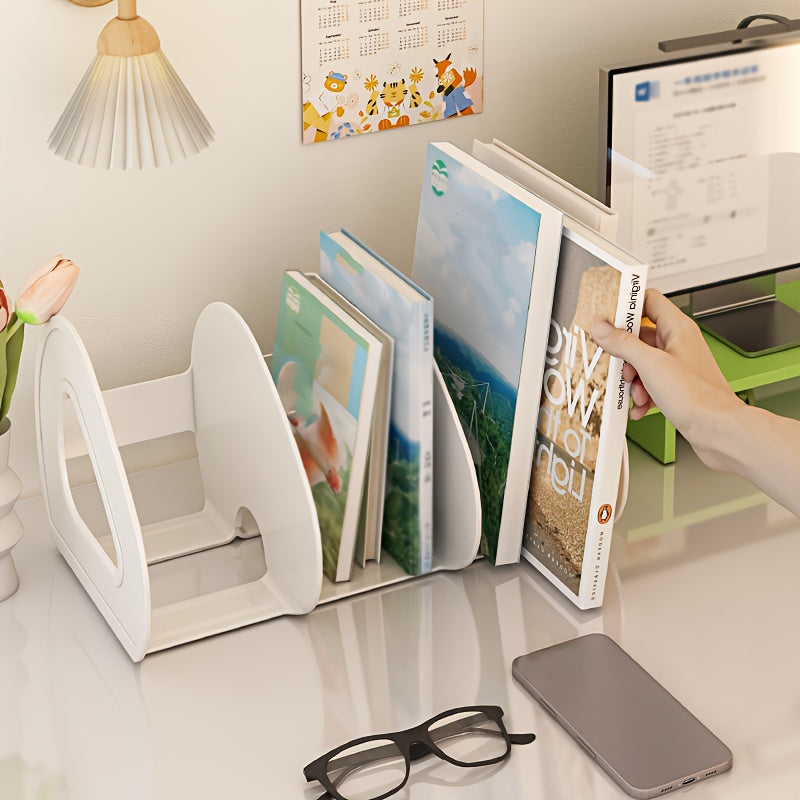 Estantería de plástico con forma de hoja de corazón, almacenamiento móvil desmontable para hogar y oficina