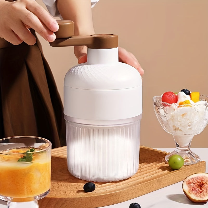 Manual Shaved Ice Machine Compact Snow Ice Maker for Home Use