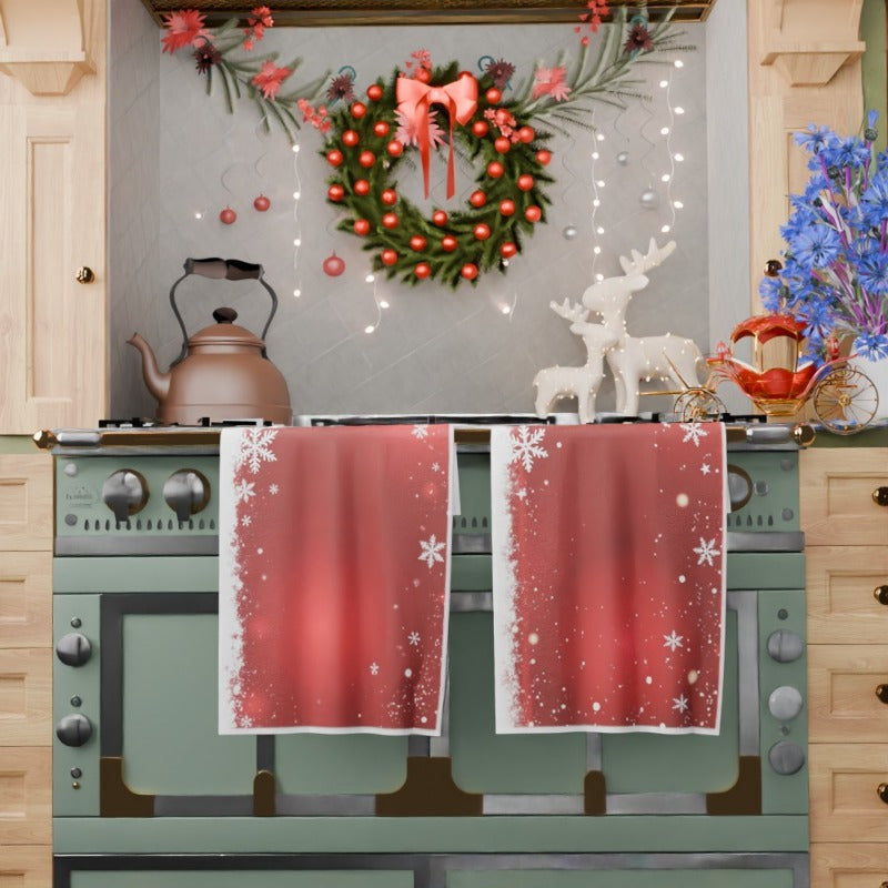 Set of 2 Snowflake Christmas Winter Decorations 18x66 cm