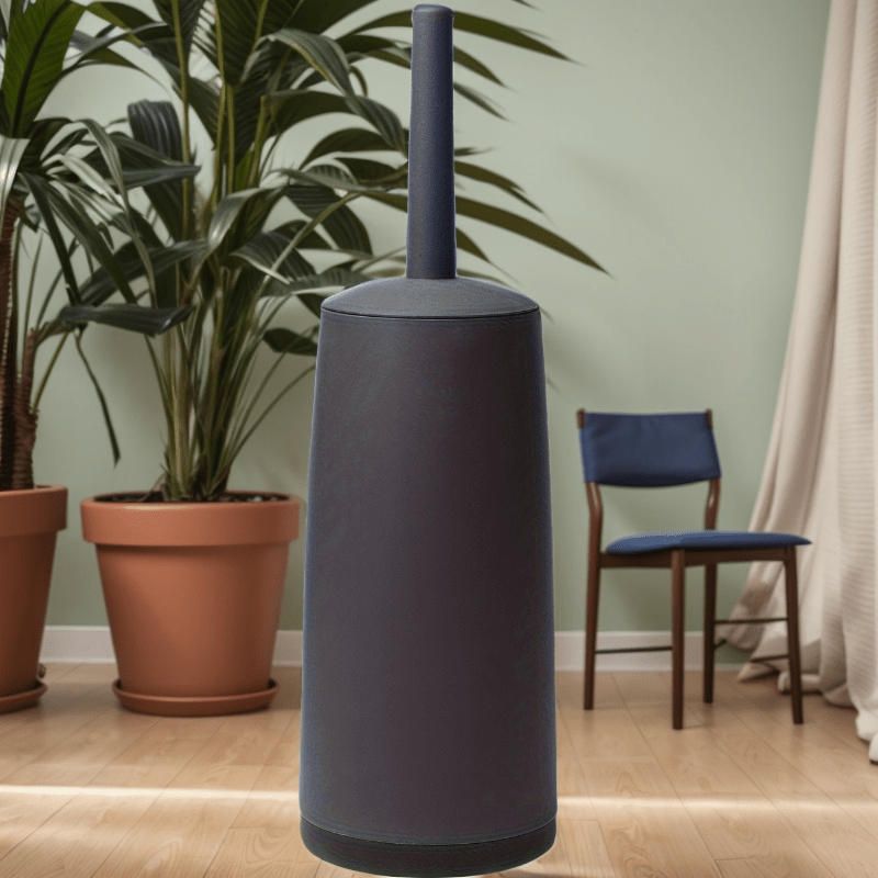 Long Handle Toilet Brush Set with Holder, Splatter-Resistant Bathroom Cleaning Tool