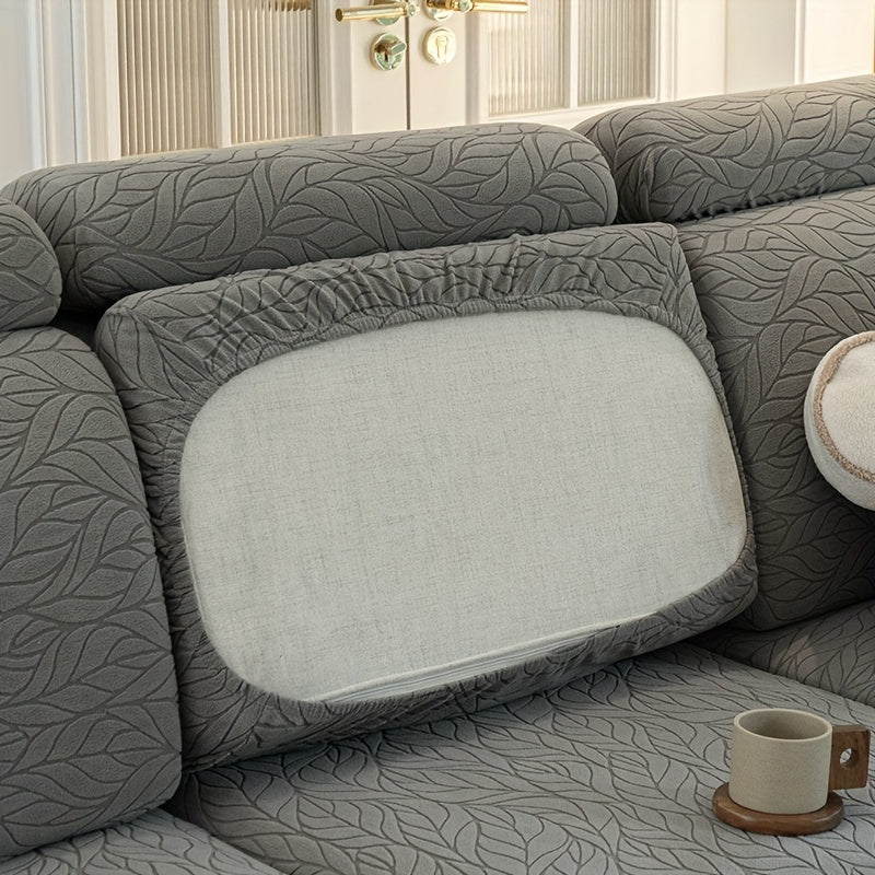 Чехол для дивана из жаккардовой ткани, растяжимый и стойкий к пятнам, универсальный размер для всех сезонов, нескользящий чехол для дивана для домашнего декора.