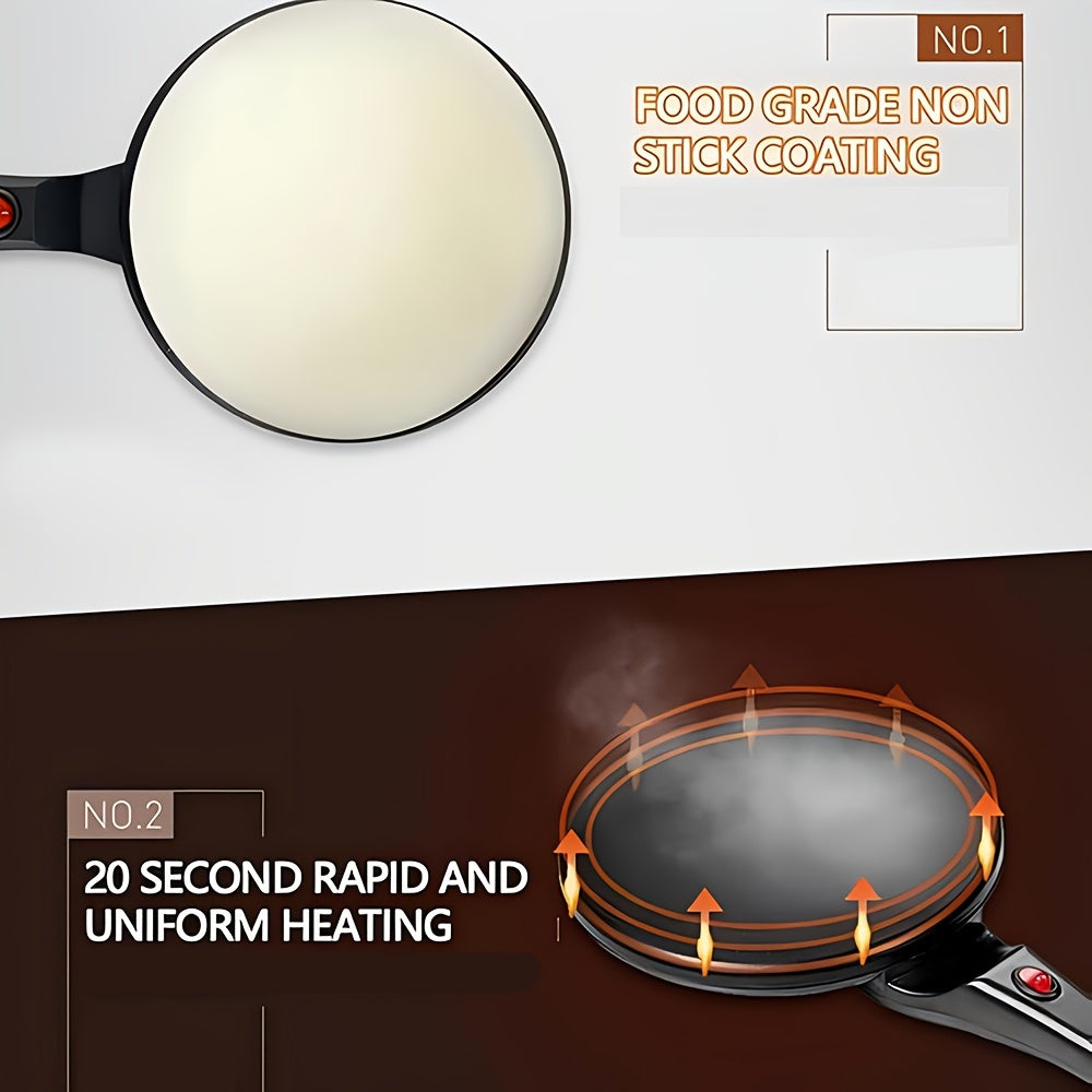 Электрическая панкейк-машина с антипригарной круглой алюминиевой сковородой, односторонним нагревом, 220 В