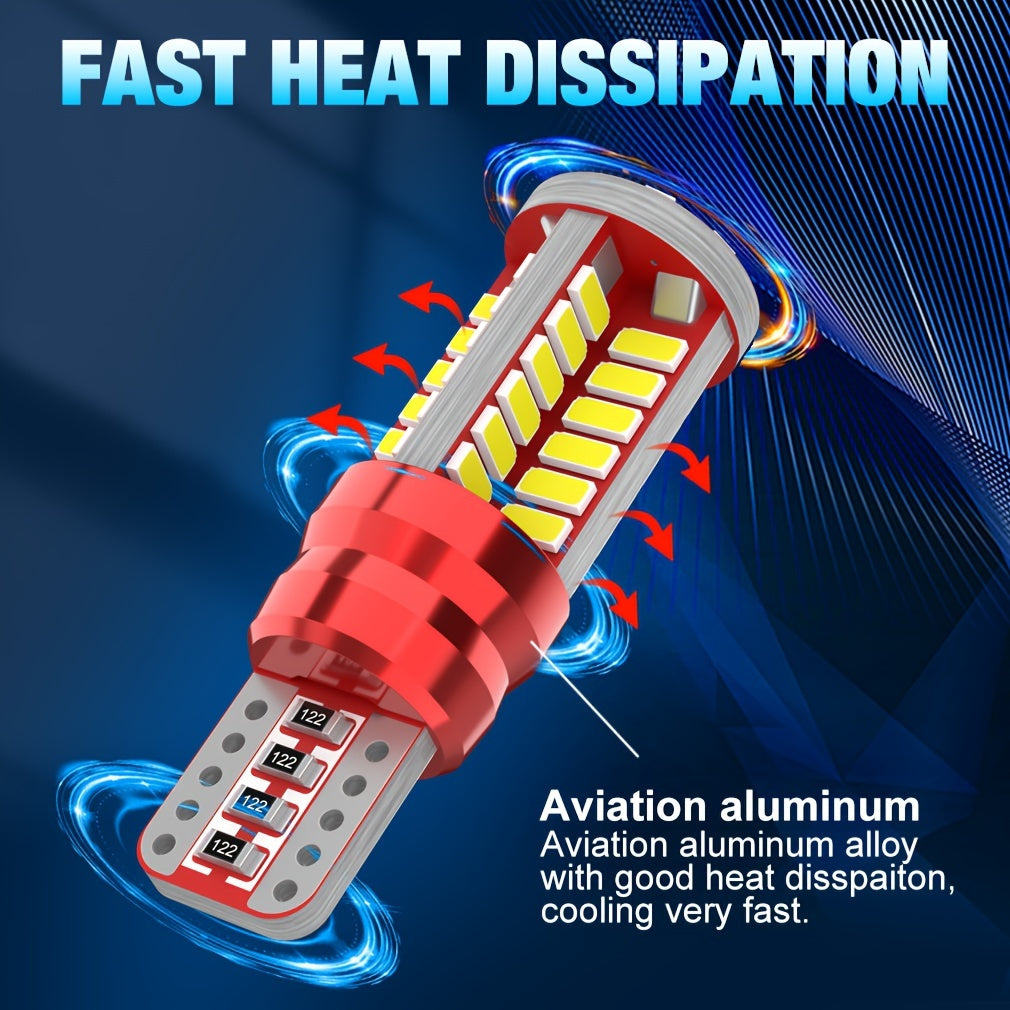 2 dona T10 168 192 W5W LED Canbus Avtomobil belgilash, parkovka, burchak chiroq, oq