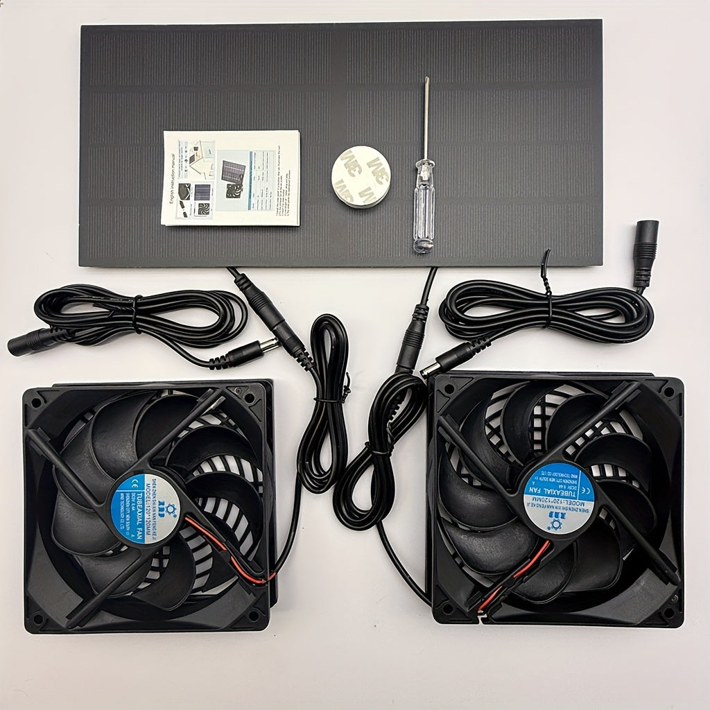 Cooling Exhaust Fan for Pets, Pet Kennel Ventilation, Dual Fans