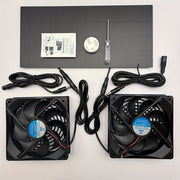 Cooling Exhaust Fan for Pets, Pet Kennel Ventilation, Dual Fans