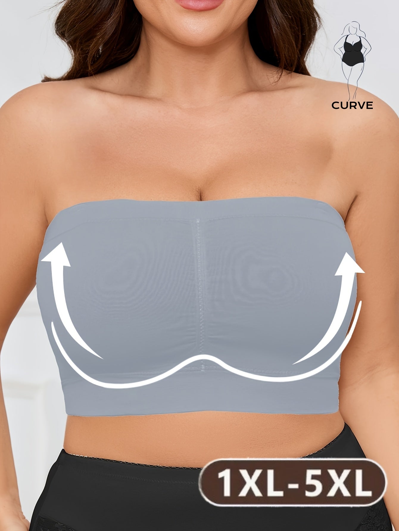 Women's Seamless Sports Bra Set Soft No-Pad Stretchy Plus Size Workout Yoga