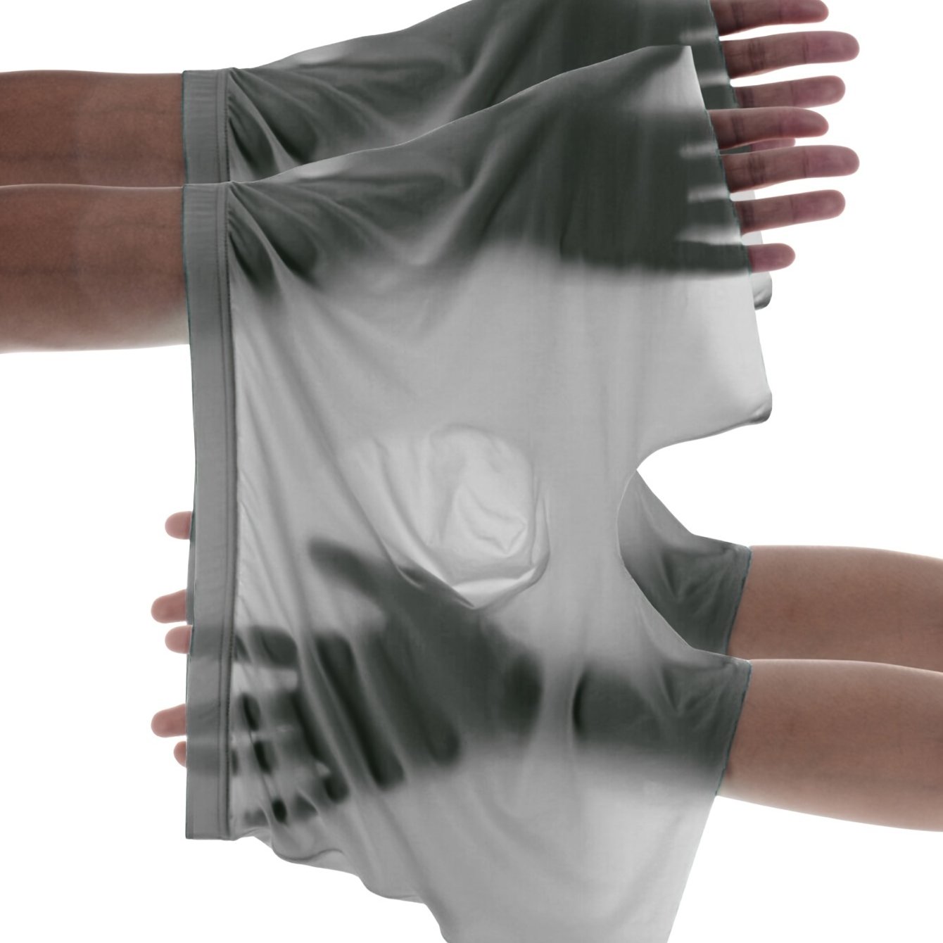 Men's Semi-Sheer Breathable Boxers Set of 2 with Icy Charm and Medium Stretch