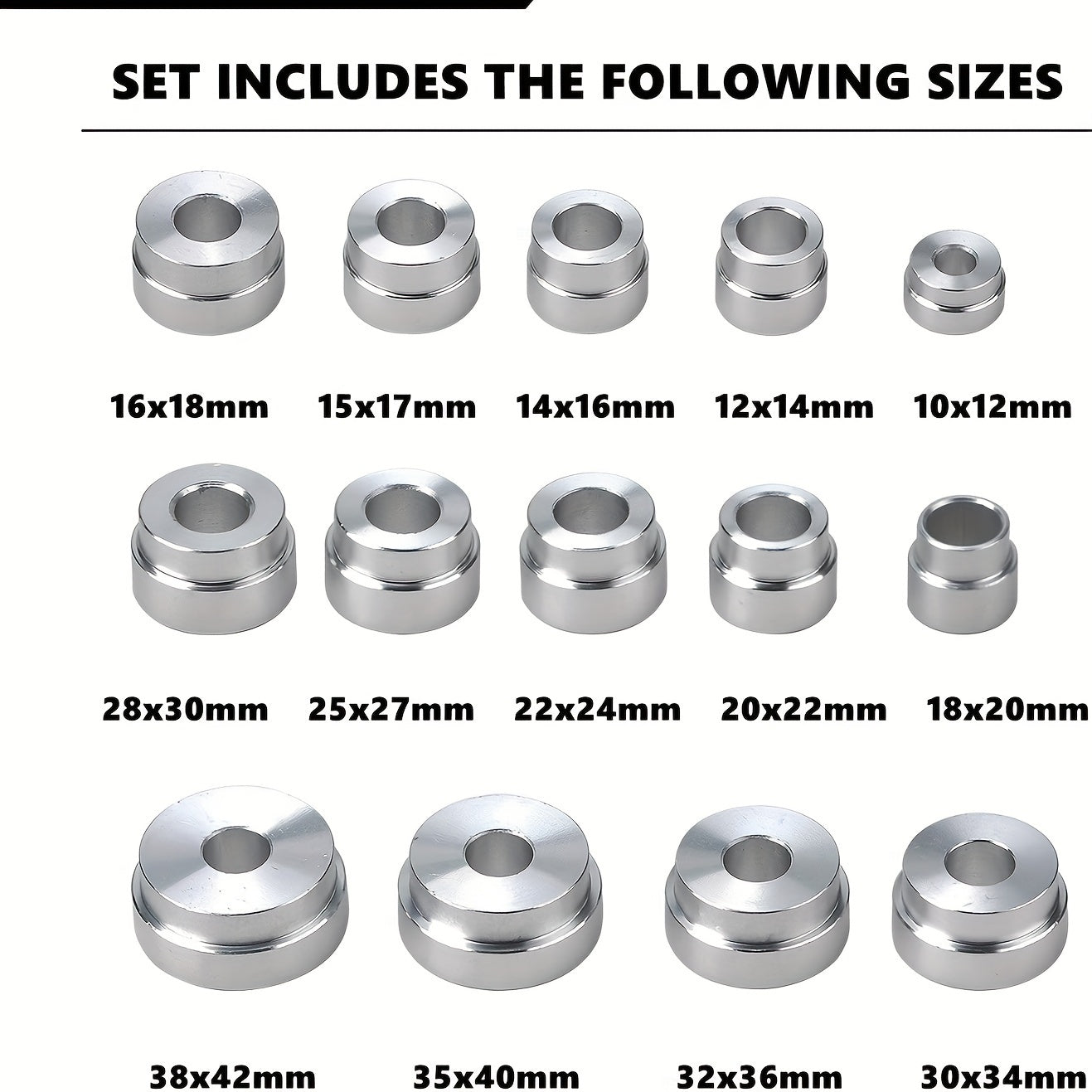 17 dona rulman halqasi va yopishqichli qopqog'li boshqaruv to'plami avtomobil g'ildirak rulmanlari uchun