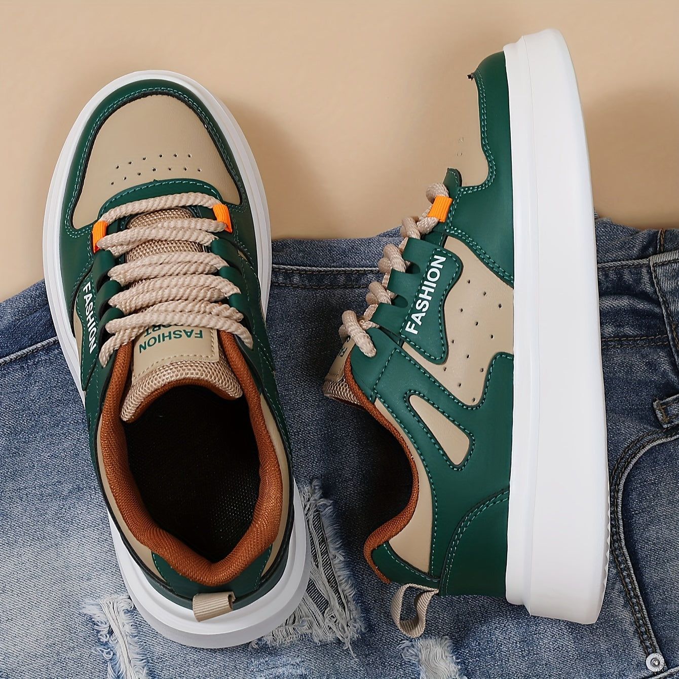 Women Casual Sneakers Low Top Lace-Up Walking Shoes Microfiber Upper