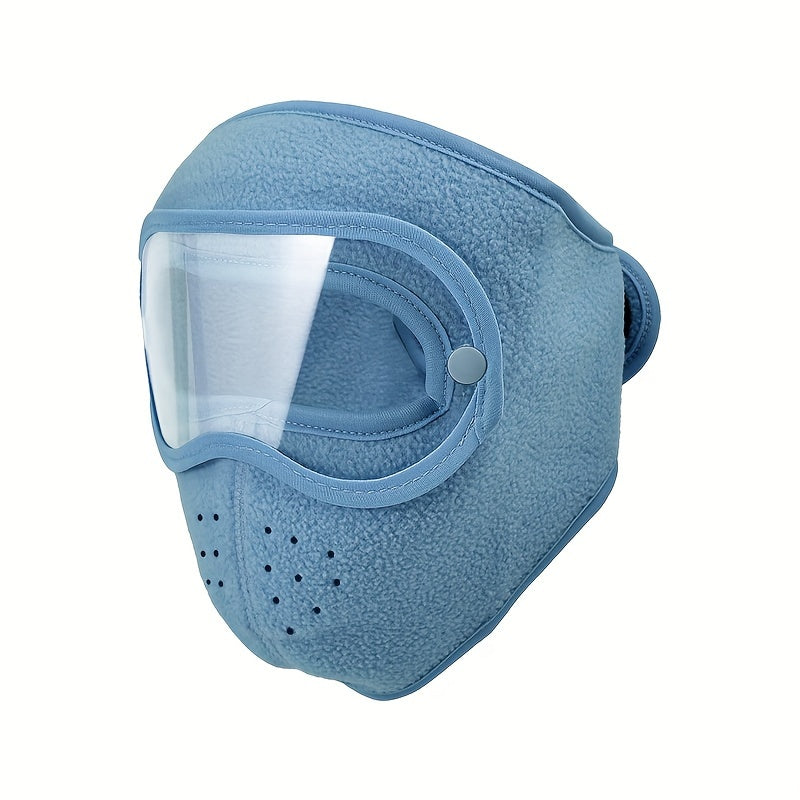 Winter Unisex Full Face Mask Microfiber Breathable Dustproof Ski Cycling Mask