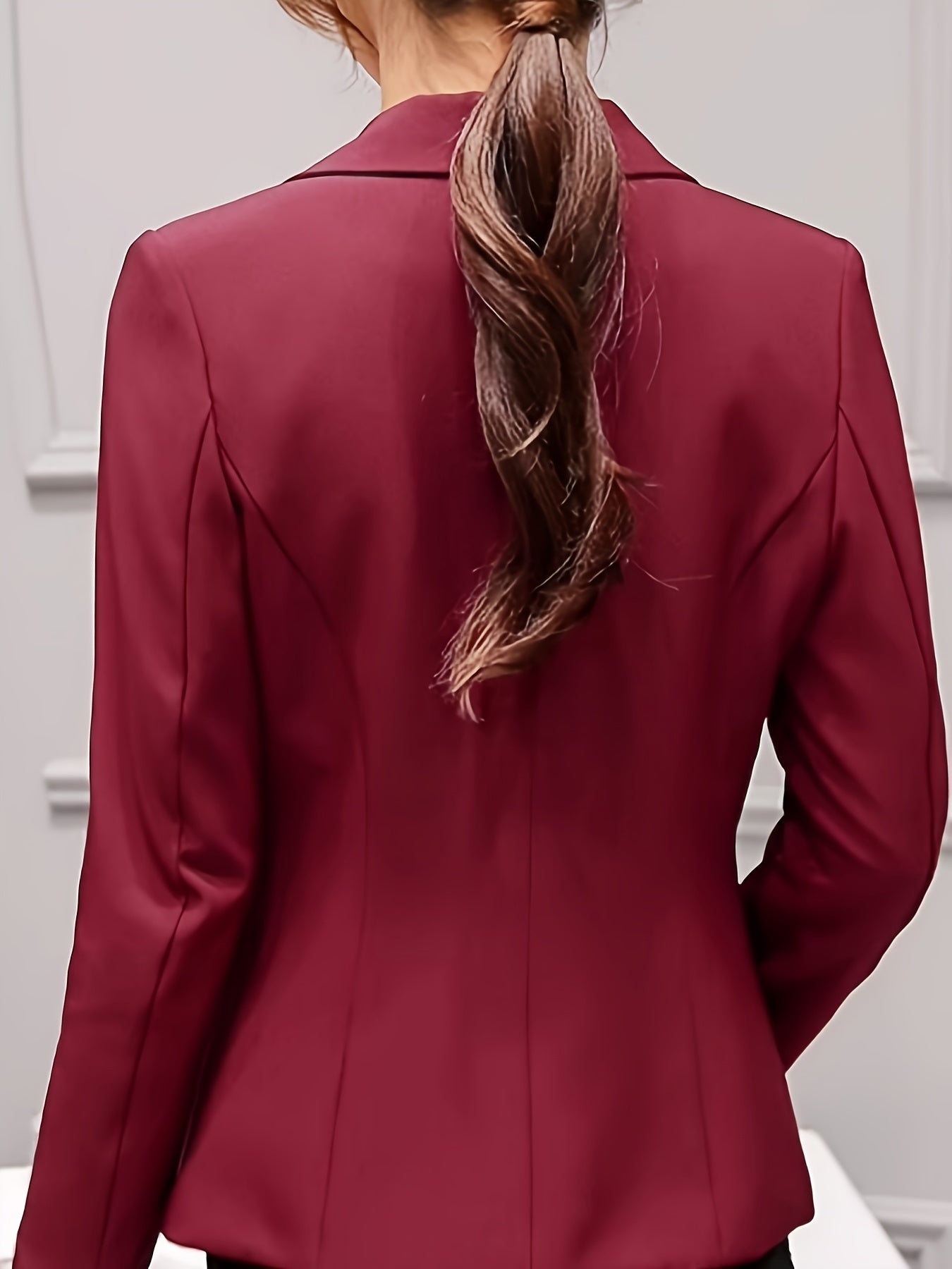 Women's Autumn Suit Long Sleeve Solid Polyester Casual Versatile Small Size