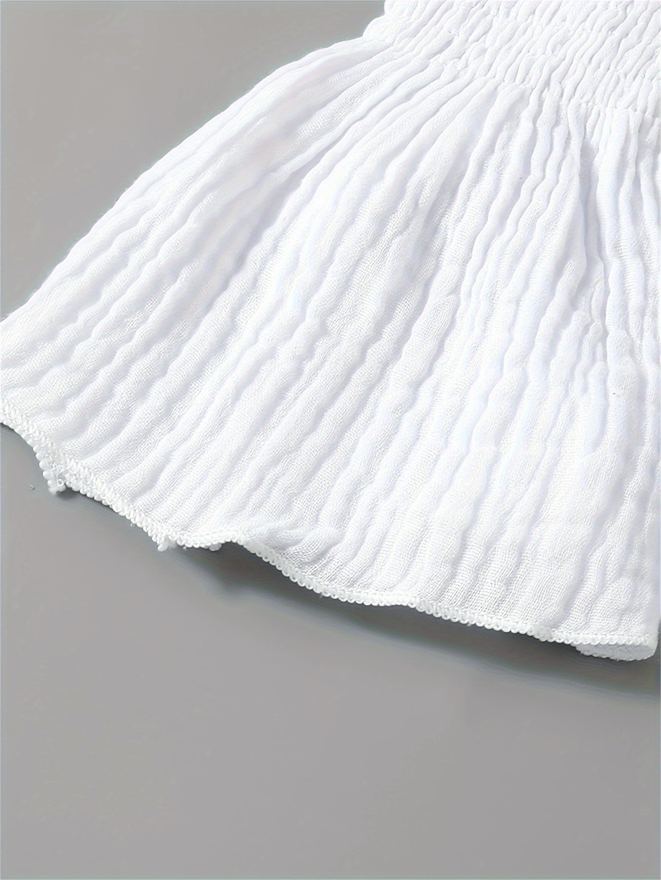 Girls Summer Outfit Set Off-Shoulder Top Denim Shorts Headband Cotton Casual Age 12 and Under