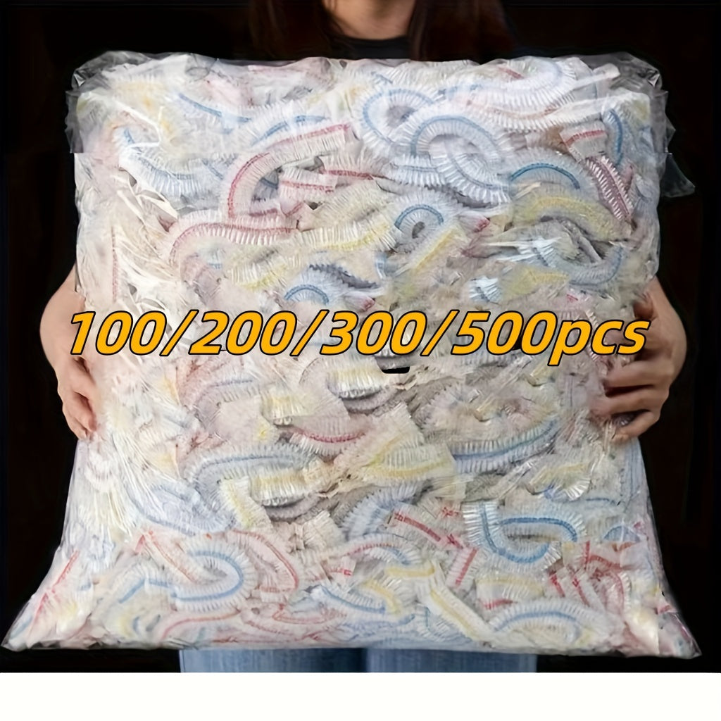 100pcs Disposable Food Cover Wraps Thickened Elastic Fresh-Keeping Film for Kitchen Storage