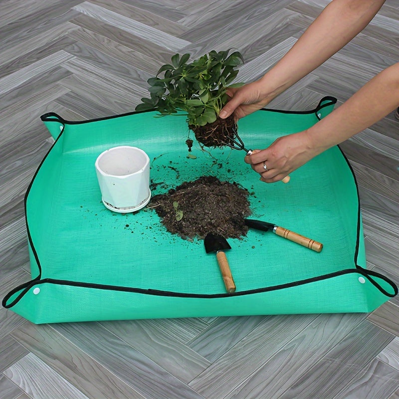 Waterproof Gardening Floor Mat Thickened Square Plastic Indoor Outdoor Surface Protection
