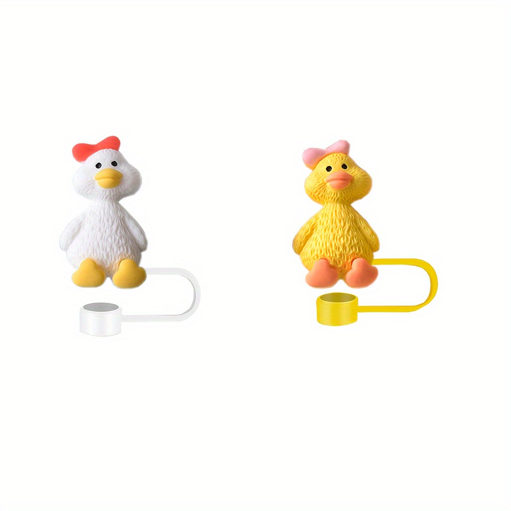 Set of 2 Duck Resin Toppers for 30oz and 40oz Tumblers Durable Glassware Accessories