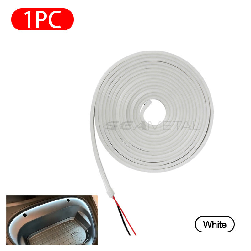 Tira de luces LED flexible para coches 5m lámpara ambiental brillante para interior