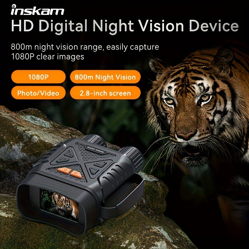 Digital Night Vision Device 2.8-Inch 1080P 800m Range with Dual Power Mode