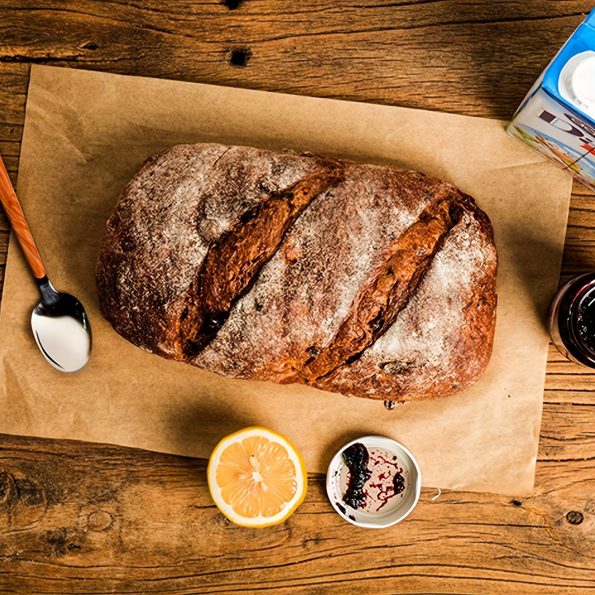 50 Sheets Pre-Cut Non-Stick Unbleached Parchment Paper for Baking Cooking Grilling