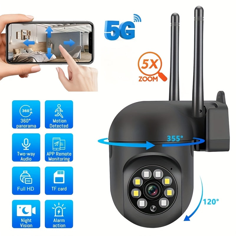 1080P Outdoor Security Camera with Night Vision Motion Detection and Two-Way Audio