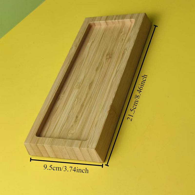 Bamboo Corundum Sharpening Stone with Wooden Holder Kitchen Sharpener