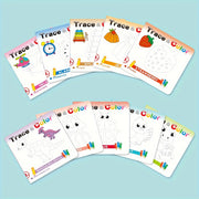 Children's Handwriting Tracking Stick Figure Coloring Book Set of 10 for Kids Ages 4 and Up