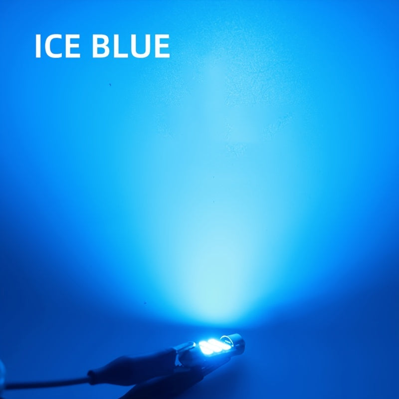 4PCS Super Bright LED Car Interior Lights White Blue 12V Festoon Bulb