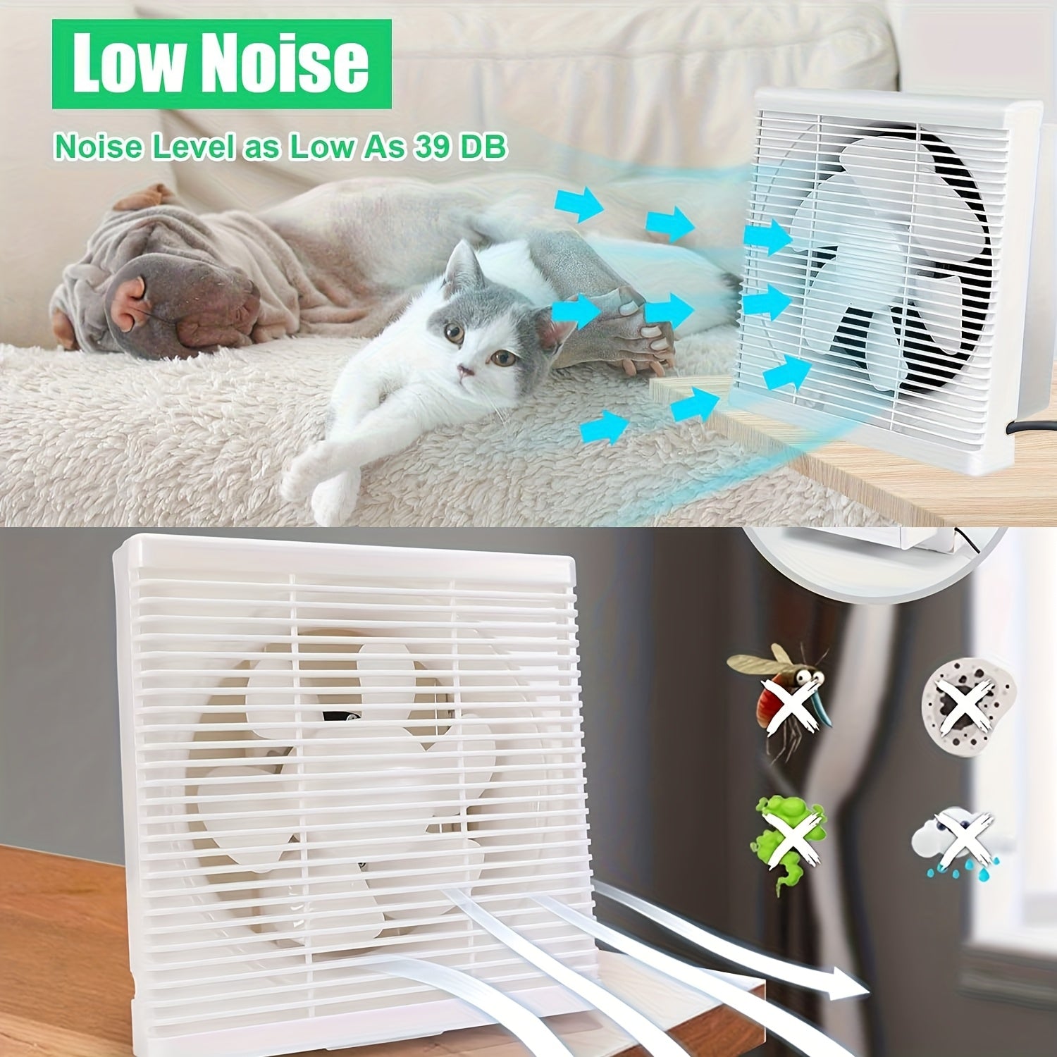 Вентилятор с солнечной батареей 20 Вт, высота 20,32 см, высокоскоростная вентиляция для теплицы, сарая, фермы