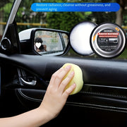 Cera de renovación de interiores de coche de 100g para cuero, plástico, tablero y asientos