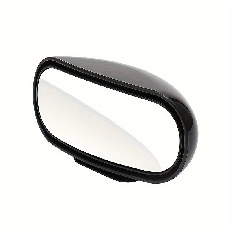 Wide-Angle Rearview Mirror for All Vehicles 360° Rotatable Blind Spot Oval Flat Lens