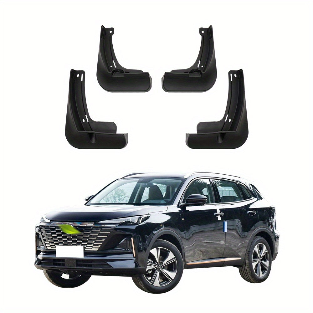 Car Fender Mudguards Splash Flaps Set for SUV, Black, 4 Pieces