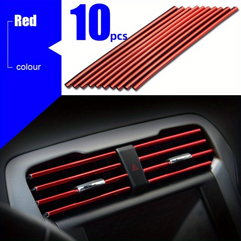 Universal Car Interior Air Conditioning Outlet Decorative Soft Strip