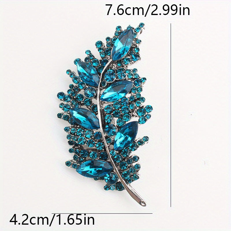 Minimalist Artistic Feather Brooch for Women Stylish Jewelry Accessories