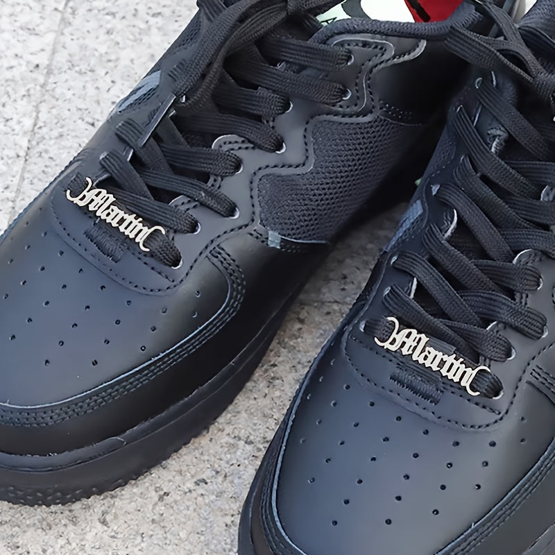 Personalized Stainless Steel Shoe Lace Charm Customizable Shoe Buckle Shoe Clips