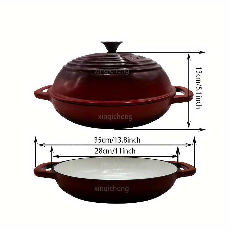 Enamel Cast Iron Loaf Pan 27.94cm for Sourdough and Bread Baking