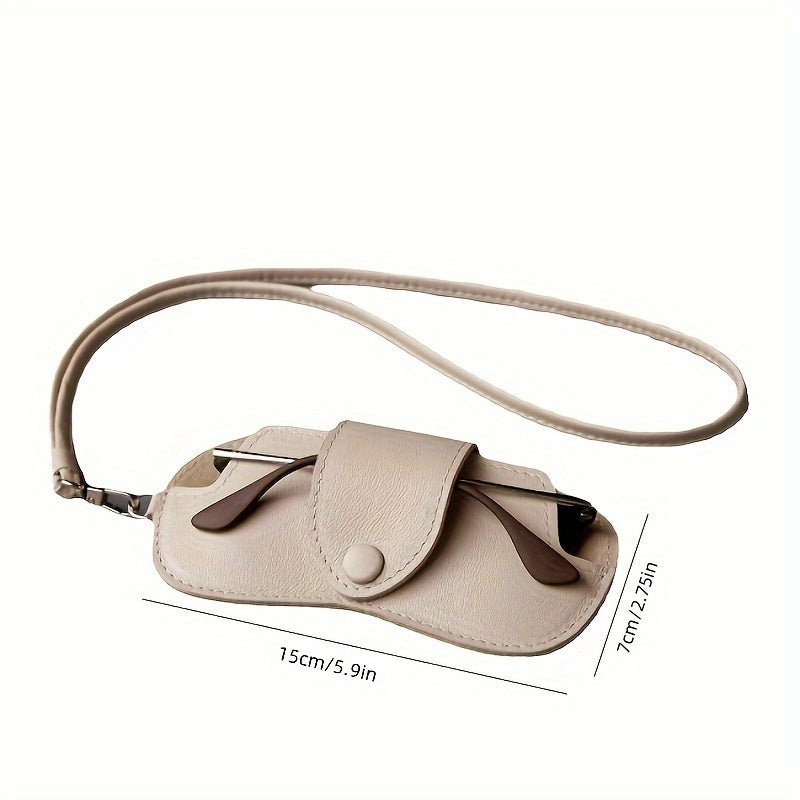 Faux Leather Glasses Case for Eyewear Protection Durable Anti-Pressure Design for Fashion and Myopia Glasses