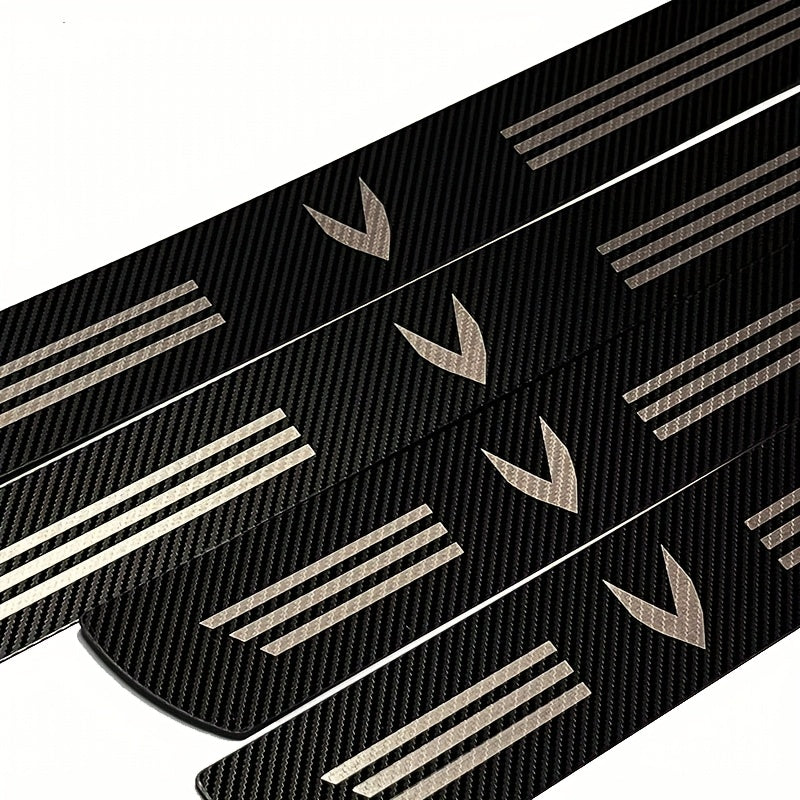 Car Interior Stainless Steel Threshold Trim, Anti-Scratch, Durable Footrest