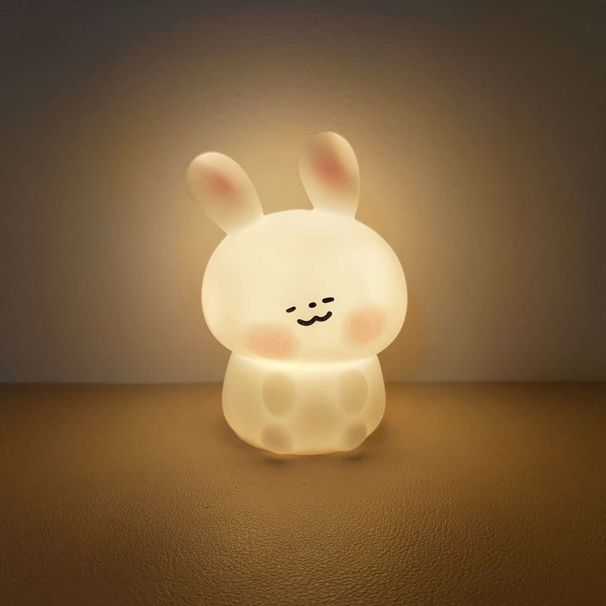 Pink Bunny LED Night Light Battery Operated for Bedroom and Party Decor