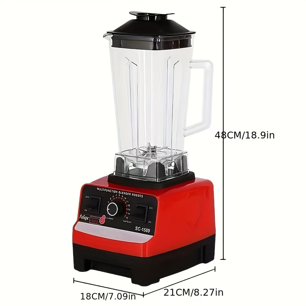 High-Powered One-Piece Blender for Smoothies Juices Shaved Ice Kitchen Appliance