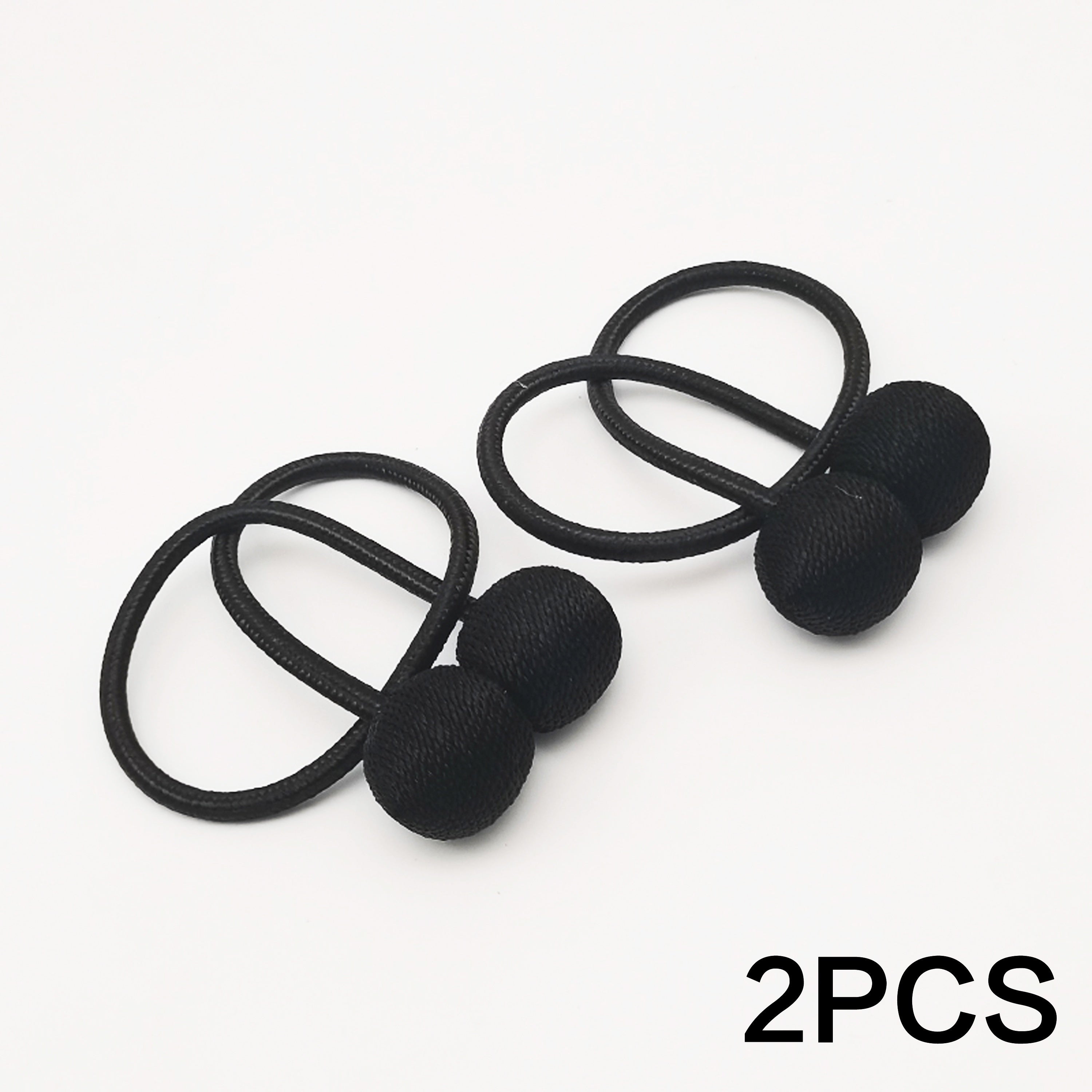 Set of Two Magnetic Curtain Tiebacks Polyester Twisted Rope Easy to Install Durable