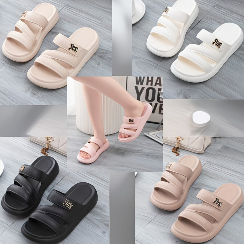 Women's White EVA Flip-Flops Non-Slip Breathable Casual Sandals